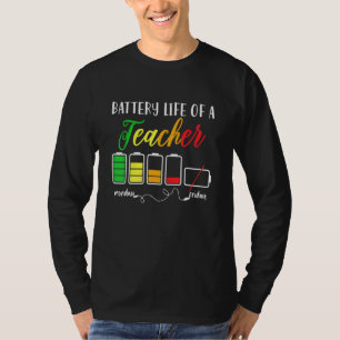 T-shirt Vie Batterie D'Un Enseignant Vie 1