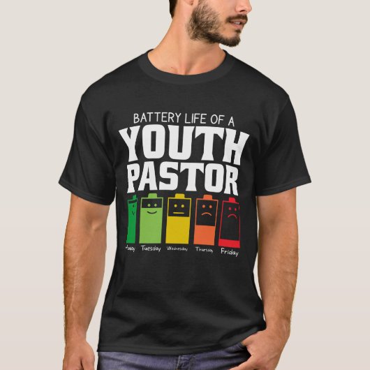 T-shirt Vie Batterie D'Un Pasteur Jeune (Devant)