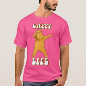T-shirt Vie Capy La Capybara Drôle Et Heureuse (Devant)