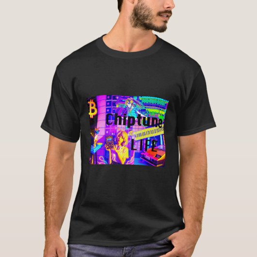 T-shirt Vie Chiptune (Devant)
