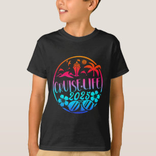 T-shirt Vie de croisière 2025 Vacances en famille Correspo