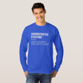 T-shirt Vie de l'assistant d'administration cool (Devant entier)