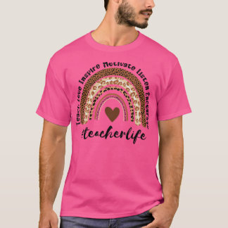 T-shirt Vie de l'enseignant Arc-en-ciel 20