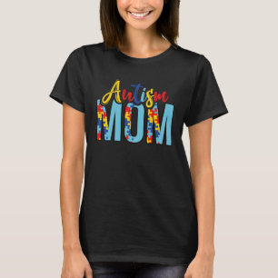 T-shirt Vie de maman autiste Puzzle Fête des mères Maman a
