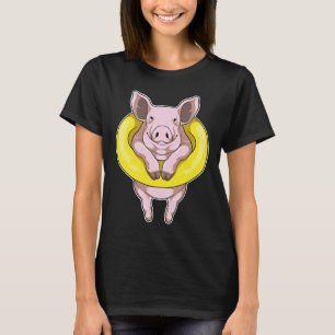 T-shirt Vie de natation de porc