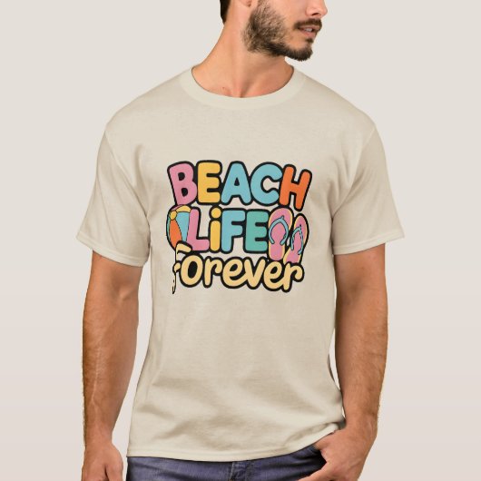 T-shirt Vie de plage (Devant)