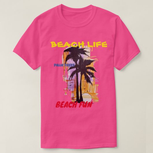T-SHIRT VIE DE PLAGE TEL (Design devant)