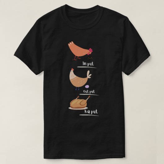 T-shirt vie de poulet (Design devant)