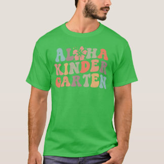 T-shirt Vie de professeur de maternelle rétro aloha été pl