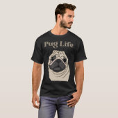 T-shirt Vie de Pug (Devant entier)