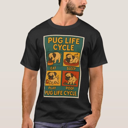 T-shirt Vie de Pug (Devant)