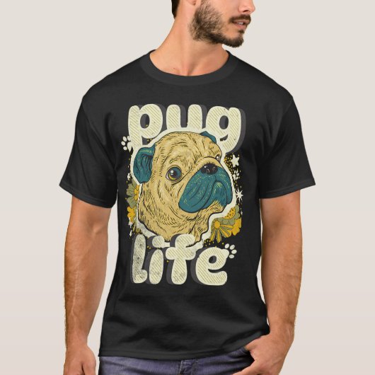 T-shirt Vie de Pug (Devant)