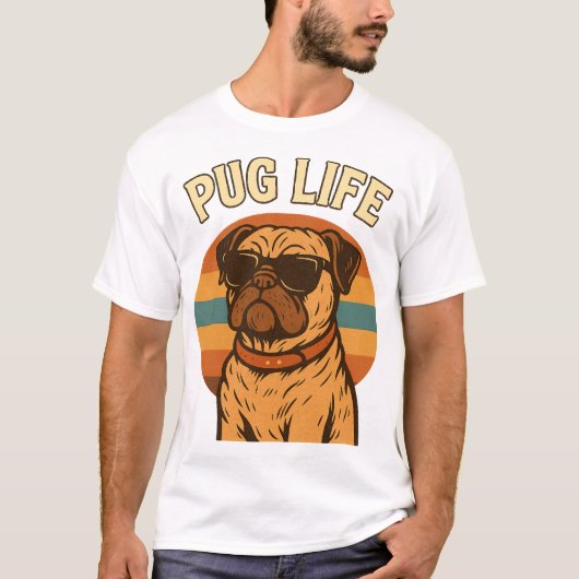 T-shirt Vie de Pug (Devant)
