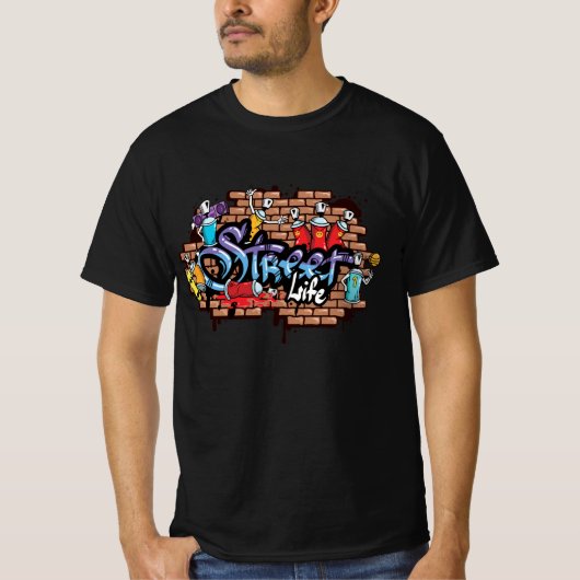 T-shirt Vie de rue (Devant)