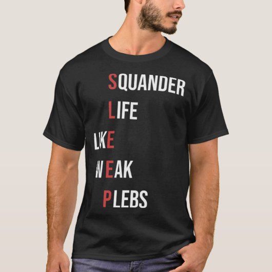 T-shirt Vie de squander Comme des plis faibles DORMIR (Devant)