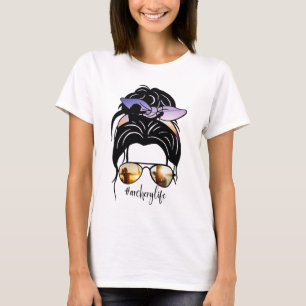 T-shirt Vie de tir à l'arc Messy Bun