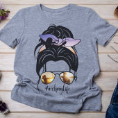 T-shirt Vie de tir à l'arc Messy Bun