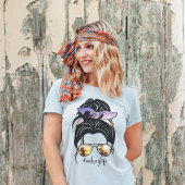 T-shirt Vie de tir à l'arc Messy Bun