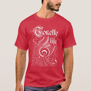 T-shirt Vie de tonette de musique ondulée