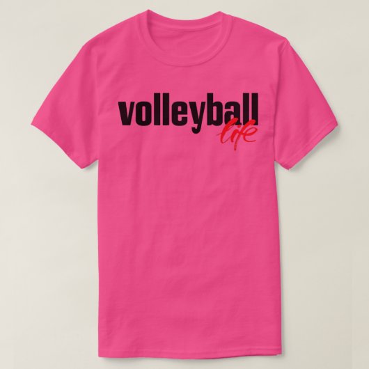 T-shirt Vie de volley-ball (Design devant)