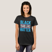 T-shirt vie des noirs trans (Devant entier)