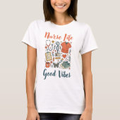 T-shirt Vie d'infirmière (Devant)