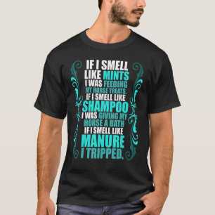 T-shirt Vie Dit D'Un Cheval Équestre