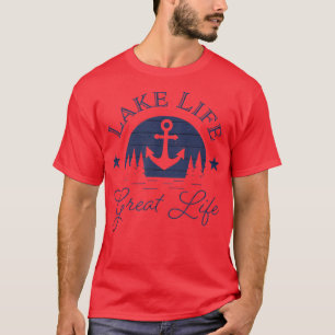 T-shirt Vie du lac Grande vie Eau bleue Bonne vie