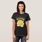 T-shirt Vie en pleine floraison Motivation de Rose Jaune (Devant entier)