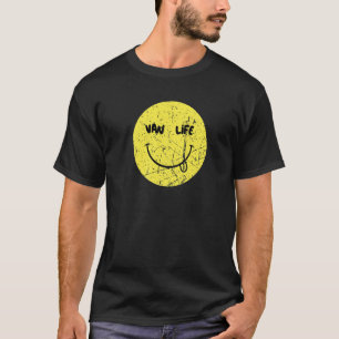 T-shirt Vie en Van Camionneur Heureux Camping Voyage Nomad
