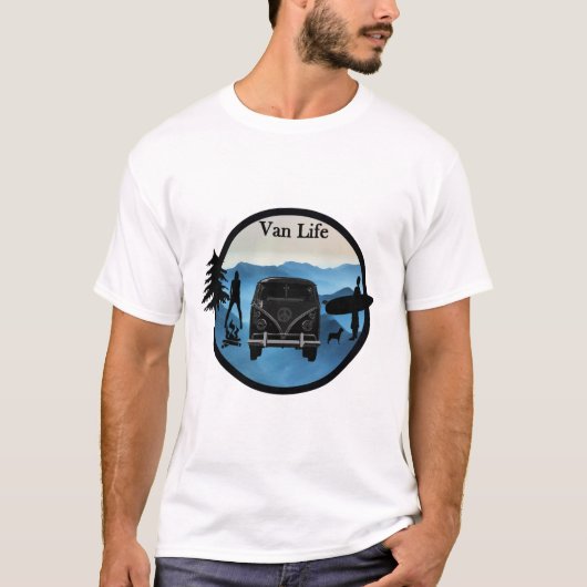 T-shirt Vie et aventure Van (Devant)