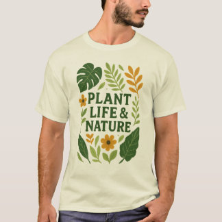 T-shirt Vie et nature plante - Design botanique