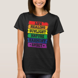 T-shirt Vie Guérison Soleil Nature Harmonie Esprit Lgbt Q