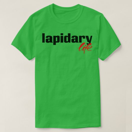 T-shirt Vie lapidaire (Design devant)