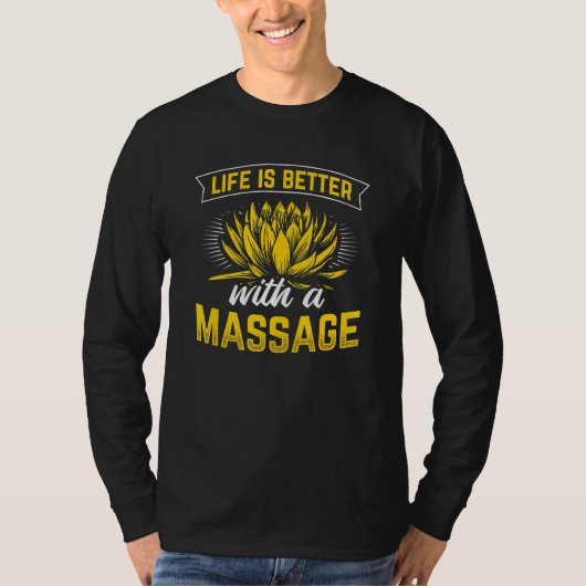 T-shirt Vie Meilleure Avec Massage Thérapeutique Massage T (Devant)