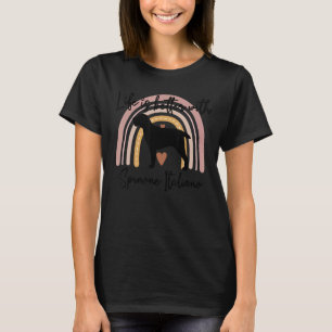 T-shirt Vie meilleure Spinone Italiano Rainbow Chien femme