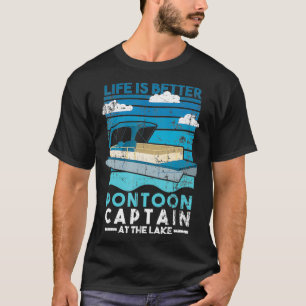T-shirt Vie Mieux Ponton Capitaine Lake Vie Bateau Dist