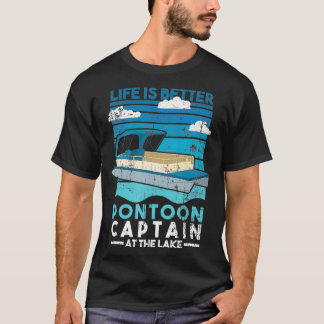T-shirt Vie Mieux Ponton Capitaine Lake Vie Bateau Dist
