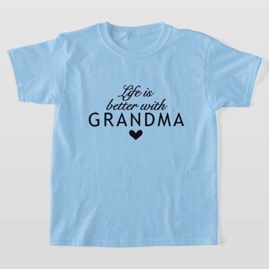T-shirt vie mignonne mieux Grand-mère (Poser)