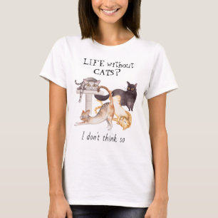 T-shirt Vie mignonne sans chats