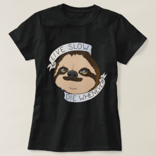 T-shirt Vie Motto Sloth