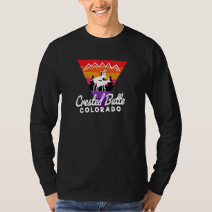 T-shirt Vie nocturne animée Crested Butte Co Moose Moun