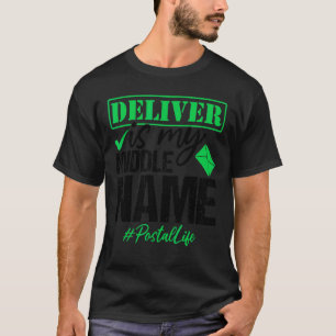 T-shirt Vie postale Travailleur de la poste Livraison du t