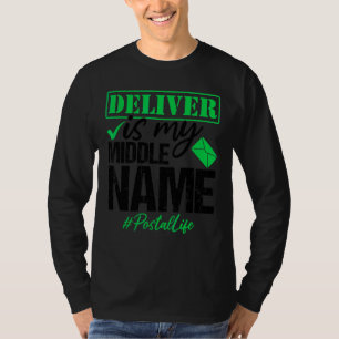 T-shirt Vie postale Travailleur de la poste Livraison du t
