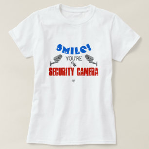 T-shirt Vie privée et sécurité caméra blague sarcastique v