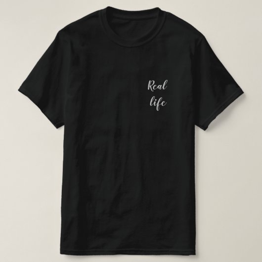 T-shirt Vie réelle (Design devant)