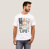 T-shirt Vie sur la plage (Devant entier)