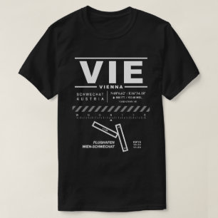 T-shirt VIE Tee - shirt de l'aéroport international de Vie