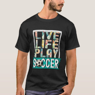 T-shirt Vie Vie Jouer Football, Goalie Sports Fan