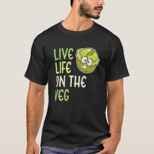 T-shirt Vie Vivante Sur Le Vogue Légumes Lait Végétale Lif